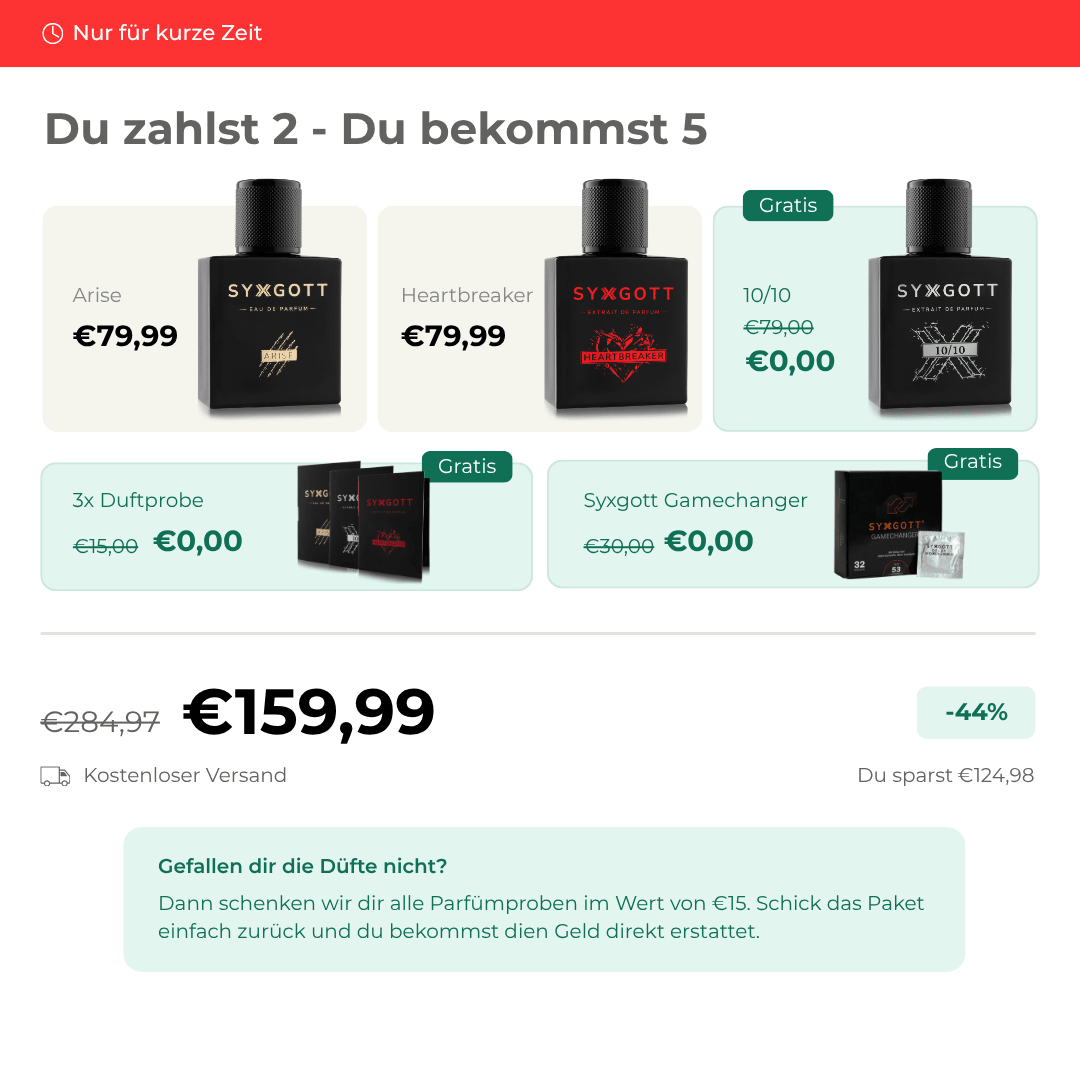 Syxgott Pheromon Parfum - 5 für 2 - Syxgott
