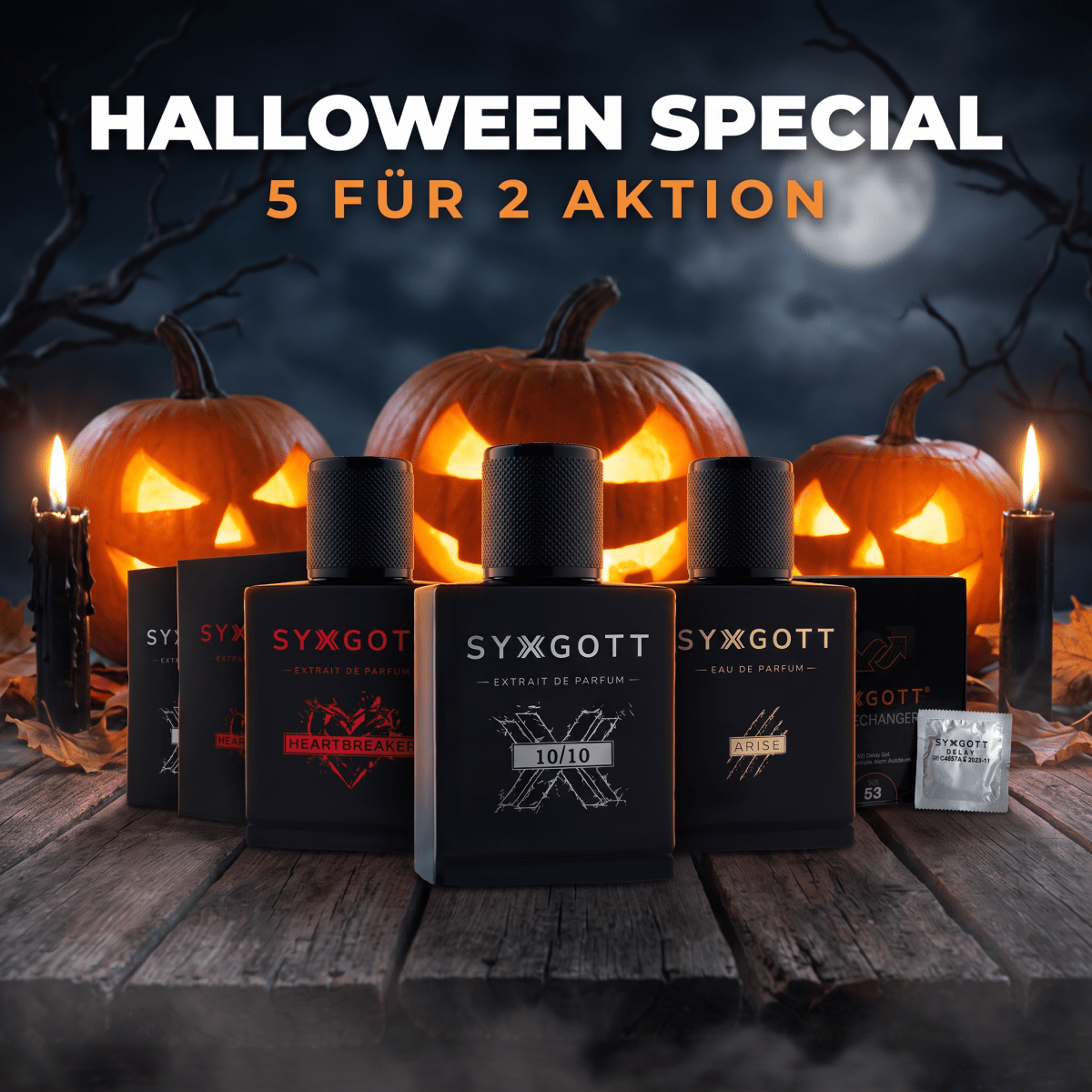 Syxgott Pheromon Parfum 5für2 Halloween Offer - Syxgott