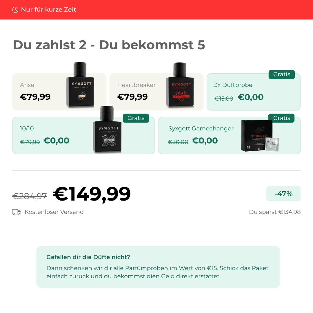 Syxgott Pheromon Parfum - AKTION - Syxgott